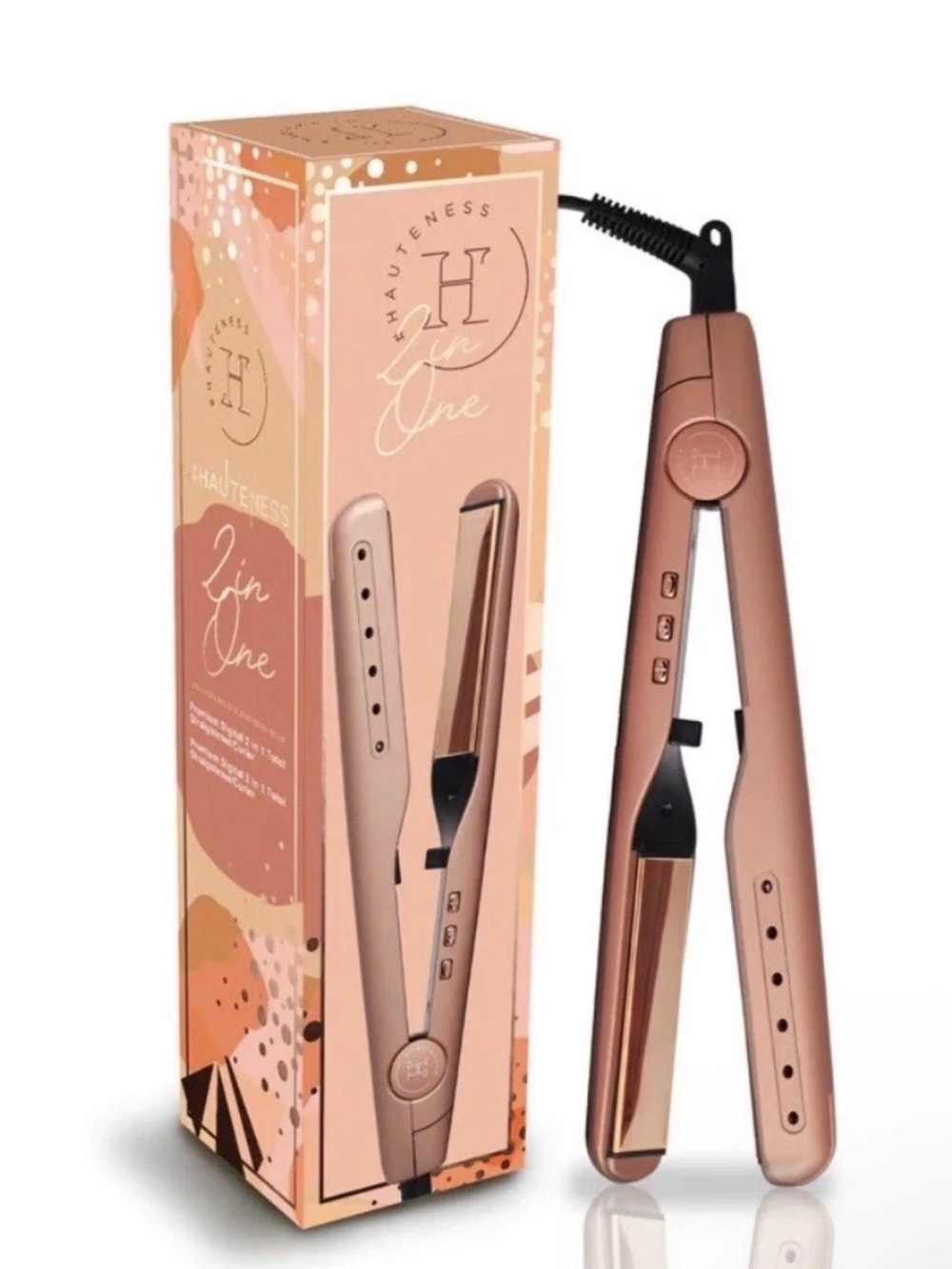 Hauteness Two In One Premium Hair Twist Straightener NIB